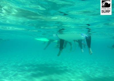Unterwasser Foto Surfer