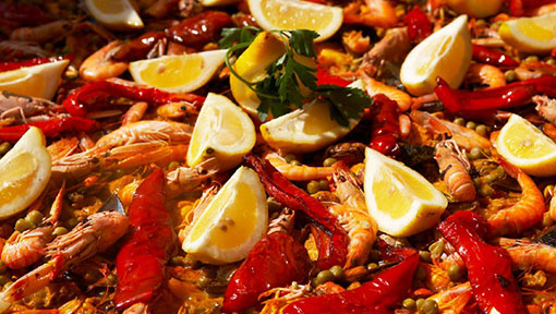 Fresh Paella at Cafe Central