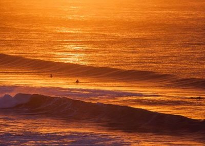 orange waves