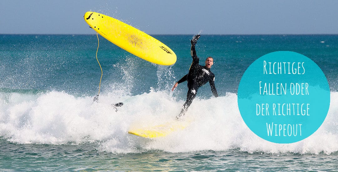 Der richtige Wipeout beim Surfen