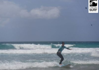 surfing at cotillo beach