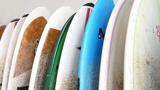 Surfboards am Strand