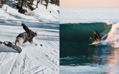 Zwei Sportarten im Vergleich: Snowboarden vs. Surfen