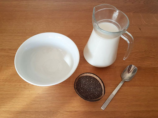 Frühstücksbowl mit Chia Samen