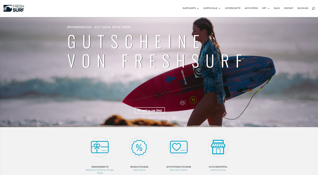 Gutschein Aktion von FreshSurf