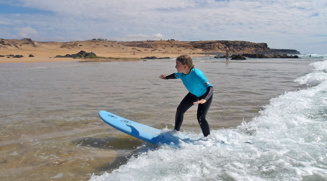 Traumhafte Surfsession auf Fuerteventura