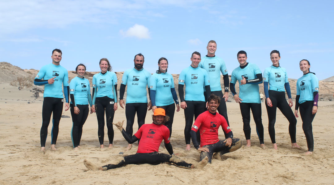 Surfcamp Fuerteventura Gruppenfoto