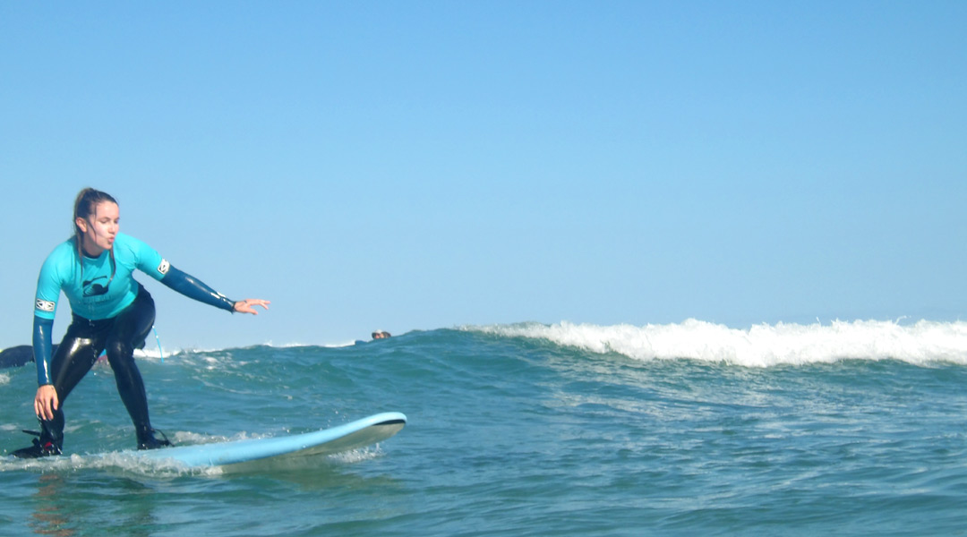 Surfen mit großer Freude