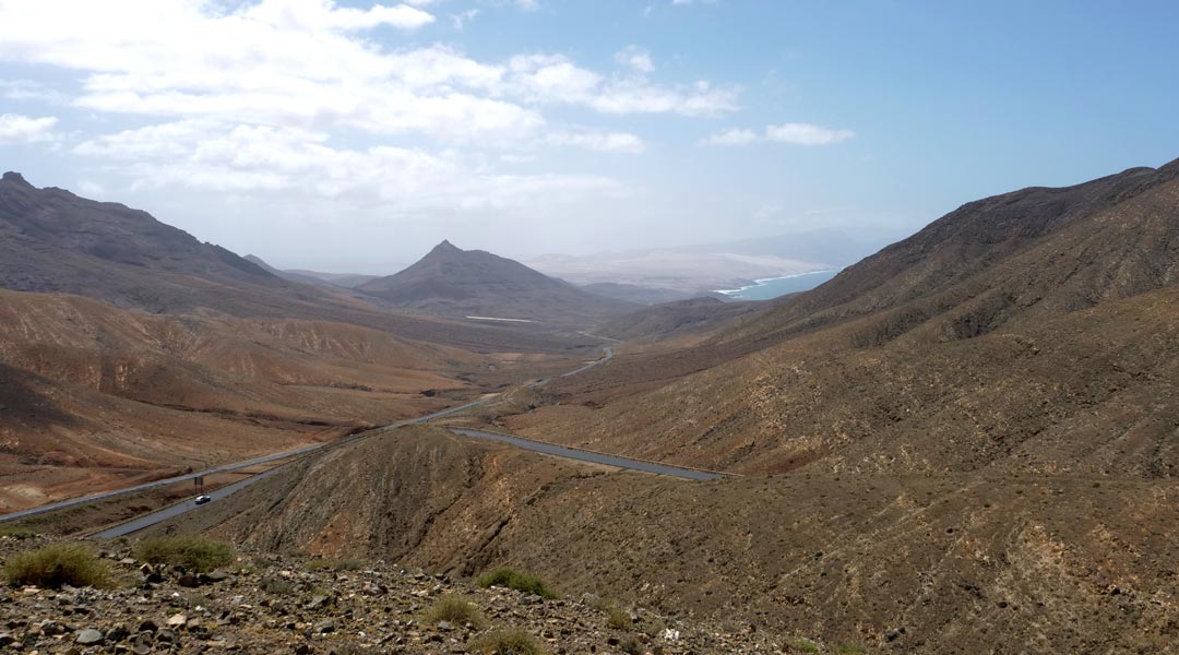 Küsten Fuerteventuras Fernsicht