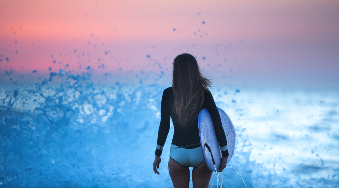 die perfekten bedingungen zum surfen wellenreiten