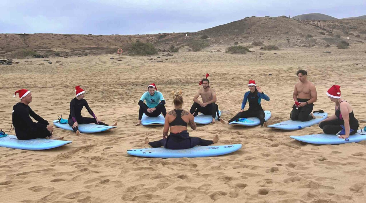 Weihnachten bei Freshsurf sonnig verzaubernd Surfcamp Fuerteventura