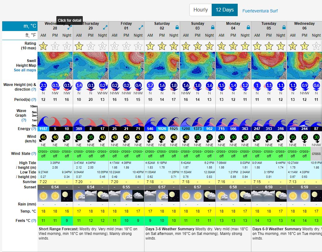 website surf forecast