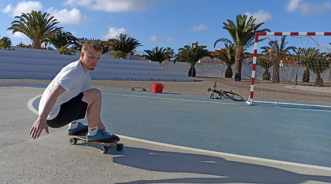 surfskate fuerteventura grab the rail