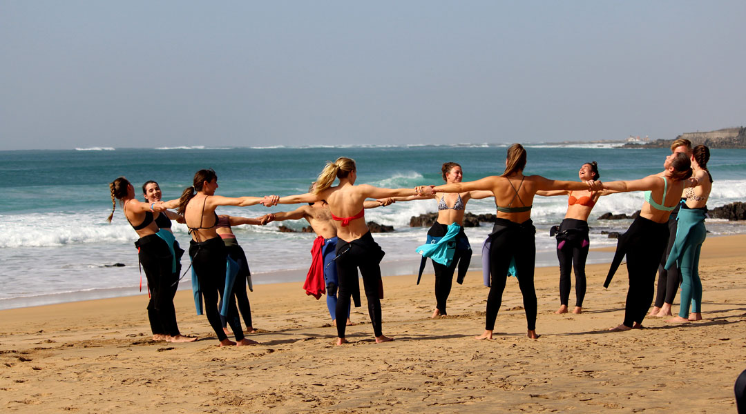 ein tag im surfkurs warm up