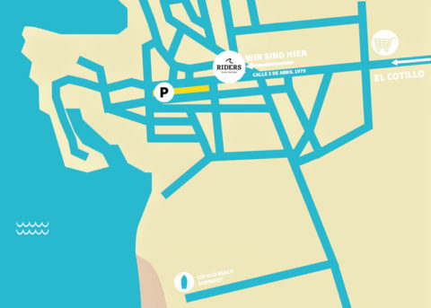 map riders surfnbike in el cotillo