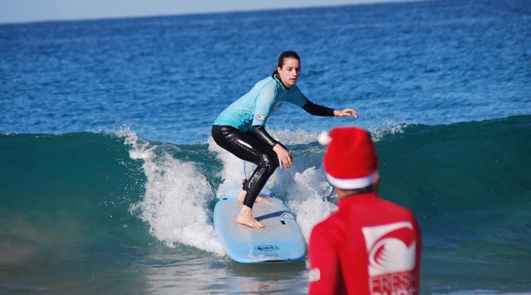 Christmas by the sea surf